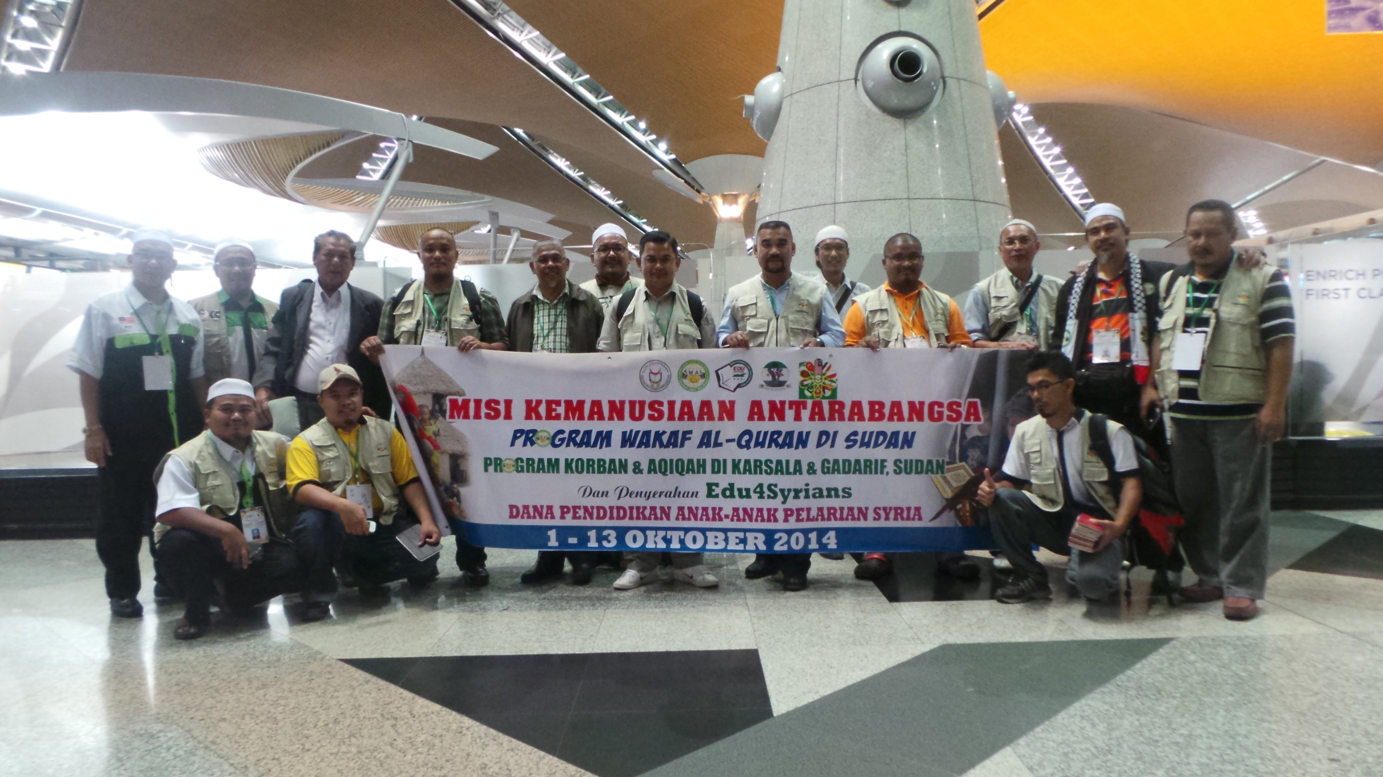 Delegasi Yayasan Amal Ke Sudan dan Jordan Selamat Berlepas