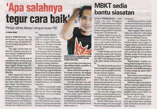 mbkt pukul penjaja