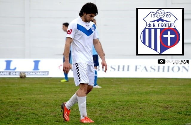Florent Osmani, Tinggalkan Skopje Kerana Lambang Salib