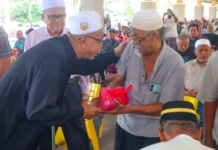 525 Veteran ATM, Balu Terima Sumbangan Bakul Makanan