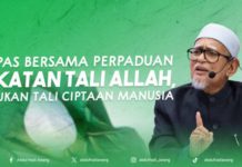 PAS Bersama Perpaduan Ikatan Tali Allah, Bukan Tali Ciptaan Manusia
