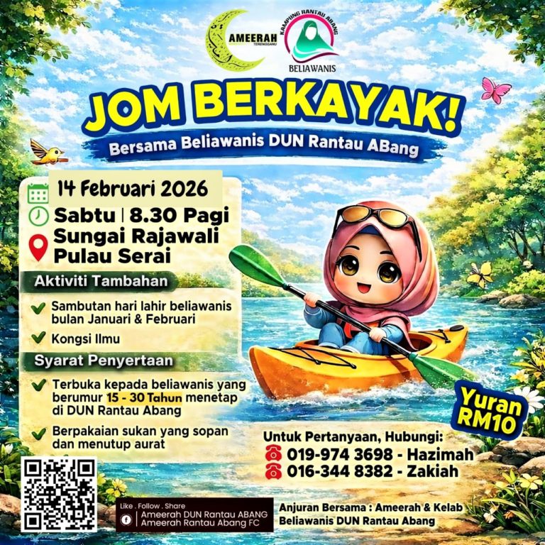 Program Santai Kayak Medium Tarik Beliawanis Aktif dan Berukhuwwah