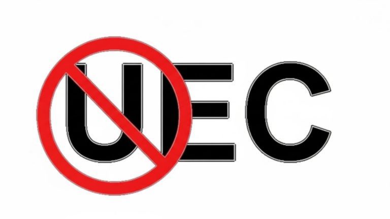 Tegas Menolak Pengiktirafan UEC