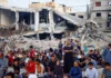Penduduk Gaza Solat Sunat Aidiladha Di antara Runtuhan