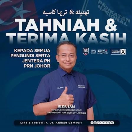 PN Hormati Keputusan PRN Johor, Akan Terus Jadi Suara Rakyat