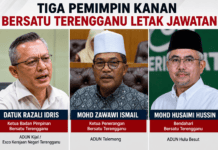 Tiga Pemimpin Kanan BERSATU Terenggsnu Letak Jawatan