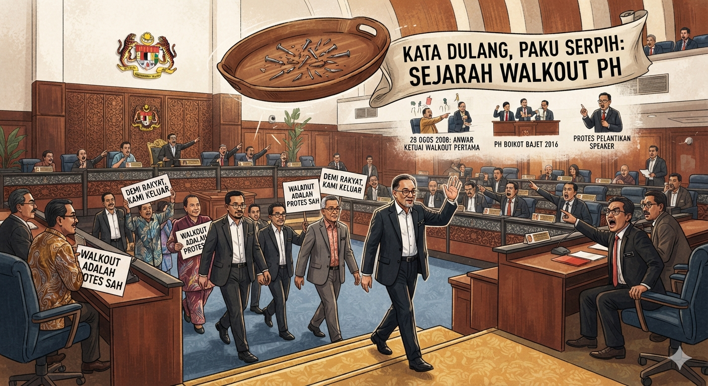 Kata Dulang, Paku, Serpih: Kisah Ahli Parlimen ‘Keluar Dewan’