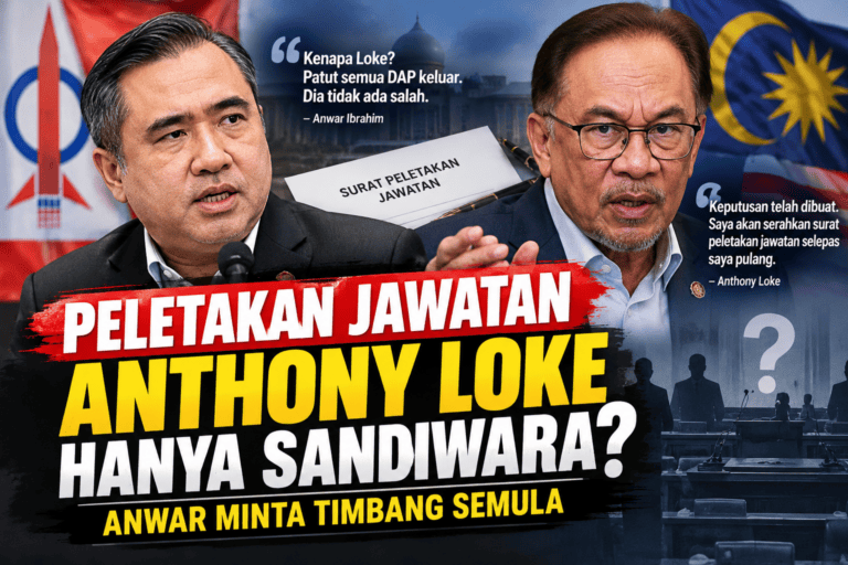Peletakan Jawatan Anthony Loke Jadi Sandiwara
